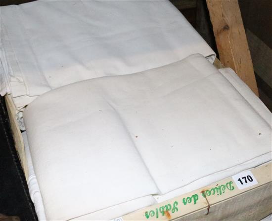 10 French Provincial coarse linen sheets